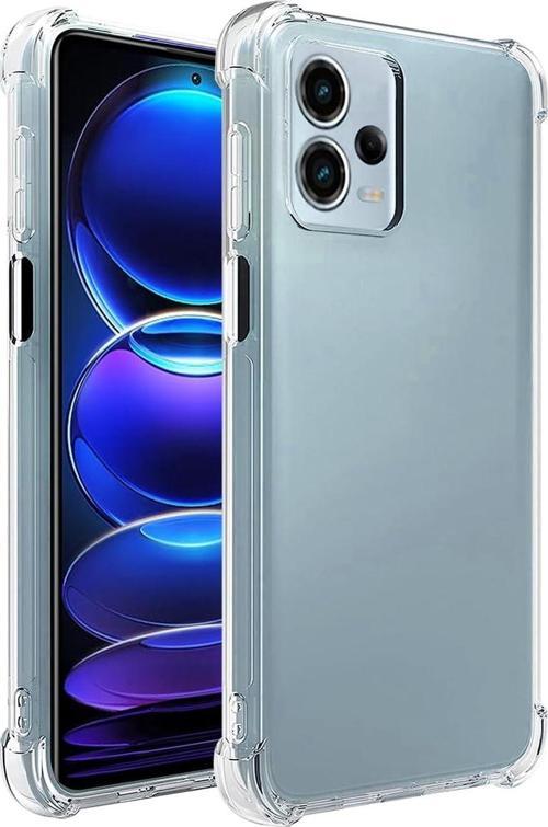 Xiaomi Redmi Note 12 Pro 5G Uyumlu Darbe Önleyici Sararmaya Dayanıklı Airbag Korumalı Ultra Slim TPU Şeffaf Silikon Kılı