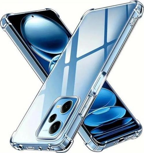 Xiaomi Poco X5 Uyumlu Darbe Önleyici Sararmaya Dayanıklı Airbag Korumalı Ultra Slim TPU Şeffaf Silikon Kılıf