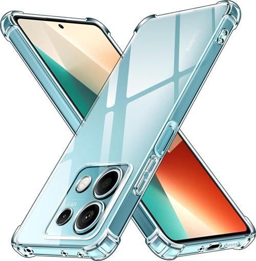 Xiaomi Redmi Note 13 5G Uyumlu Darbe Önleyici Sararmaya Dayanıklı Airbag Korumalı Ultra Slim TPU Şeffaf Silikon Kılıf