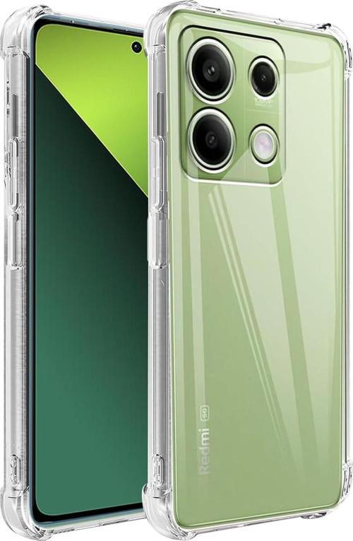 Xiaomi Redmi Note 13 4G Uyumlu Darbe Önleyici Sararmaya Dayanıklı Airbag Korumalı Ultra Slim TPU Şeffaf Silikon Kılıf