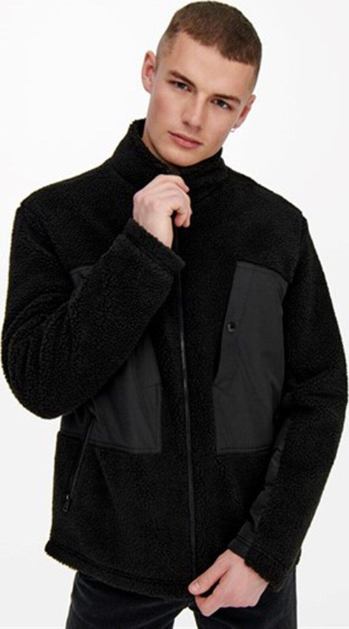Onsvıllads Sherpa Mıx Jacket Otw Black