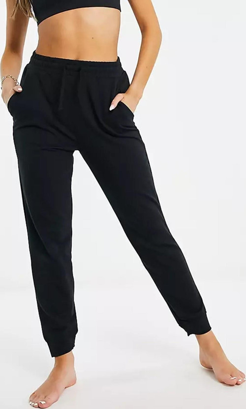 Yoga Dri Fit Fleece 7/8 Jogger in Black Kadın Eşofman Altı Siyah