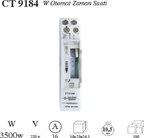 Cata W Otomat Tipi Zaman Saati Ct-9184