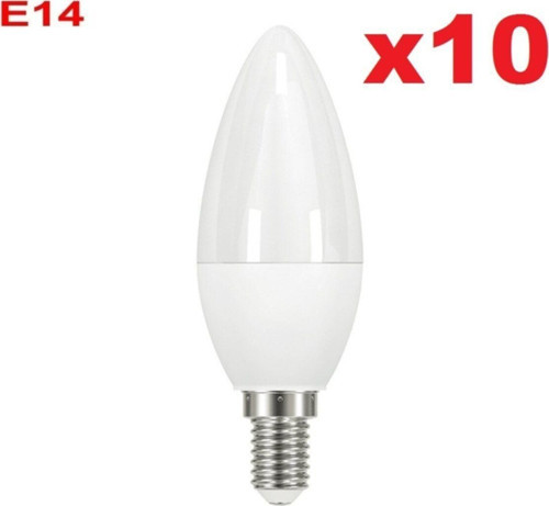 10 Adet Ledli Düz Buji Ampul 7 Watt Beyaz Renk
