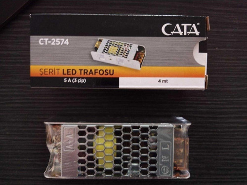 Ct-2574 5 Amper Şerit Led Trafosu 60W Slim Model