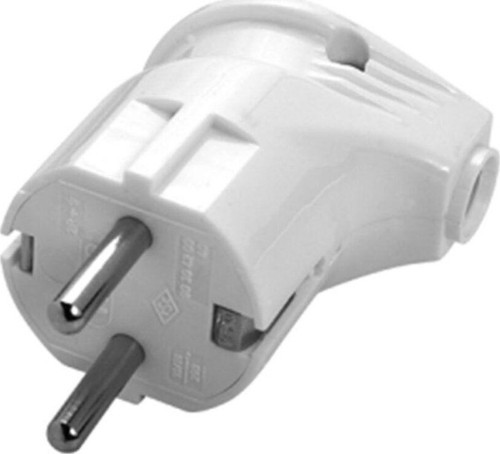 Monoblok Topraklı Erkek Fiş (Beyaz)