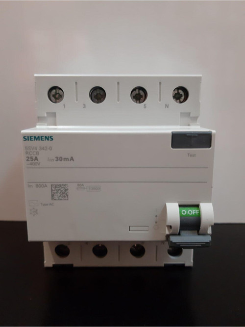 Sıemens 4 X 25 Amper Kaçak Akım Rölesi 30Ma (5Sv4342-0)