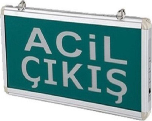 Ledli Exıt Armatür - Acil Çıkış Levhası (3 Saat Şarjlı)