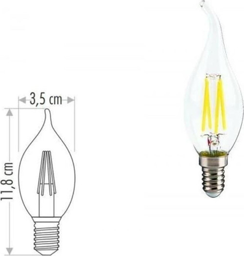7W Led Filament Buji Ampul (Günışığı)