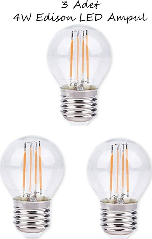 3 Adet 4W Edison Led Ampul / Ct-4288