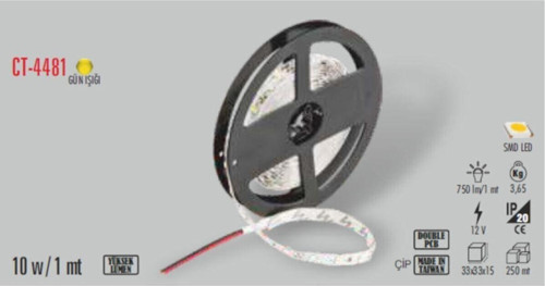 Ct-4481 10Ç Iç Mekan G.Işığı Led Şerit(5 Mt)