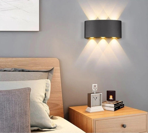 Haıtı Led Aplik Dekoratif Aydınlatma Günışığı Siyah Kasa Çift Taraflı Ct-8011