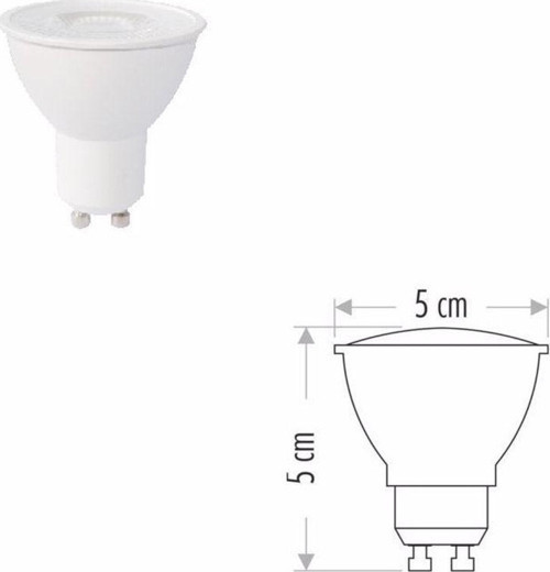 7 Watt Gu10 Duylu Led Çanak Ampul Ct-4215 6400 K (Beyaz Işık)