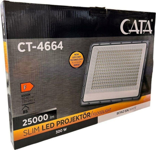 Ct-4664 300 Watt Platınum Smd Led Projektör Beyaz