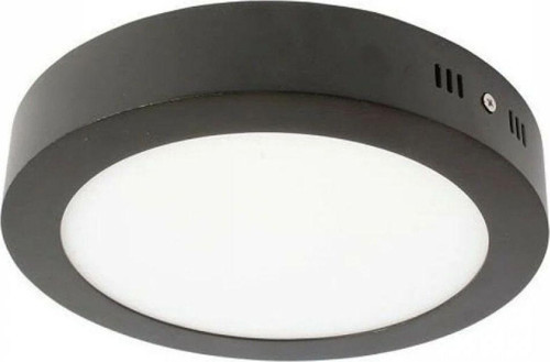 30W Yuvarlak Sıva Üstü Led Armatür Siyah Kasa Beyaz Işık Ct-5238
