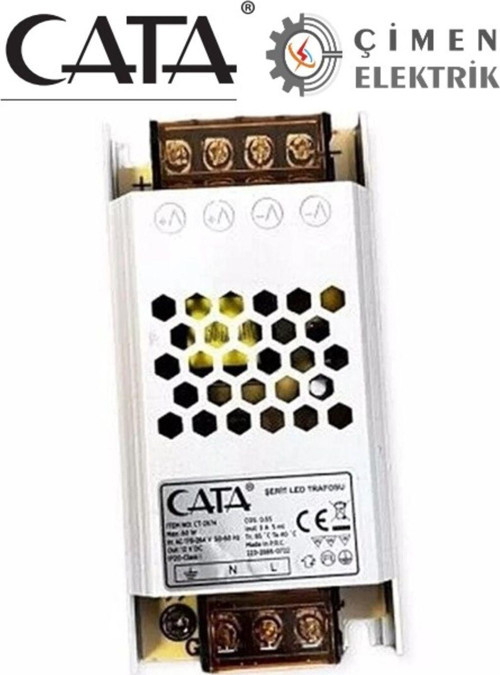 10 Adet Ct 2674 5A Şerit Led Trafosu Fansız Süper Silim