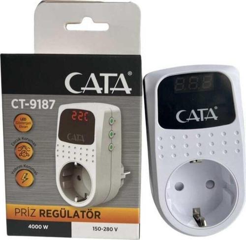 Ct-9187 Akım Korumalı Tekli Topraklı Priz Regülatör