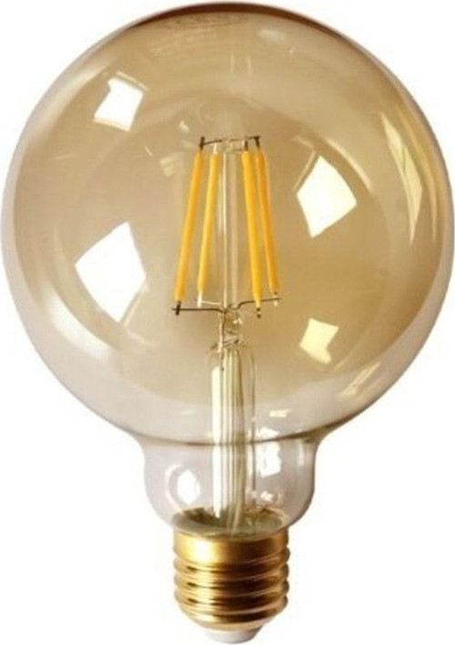 6W Rustik G95 Glop Led Ampul Ct-4286 - Amber Renk