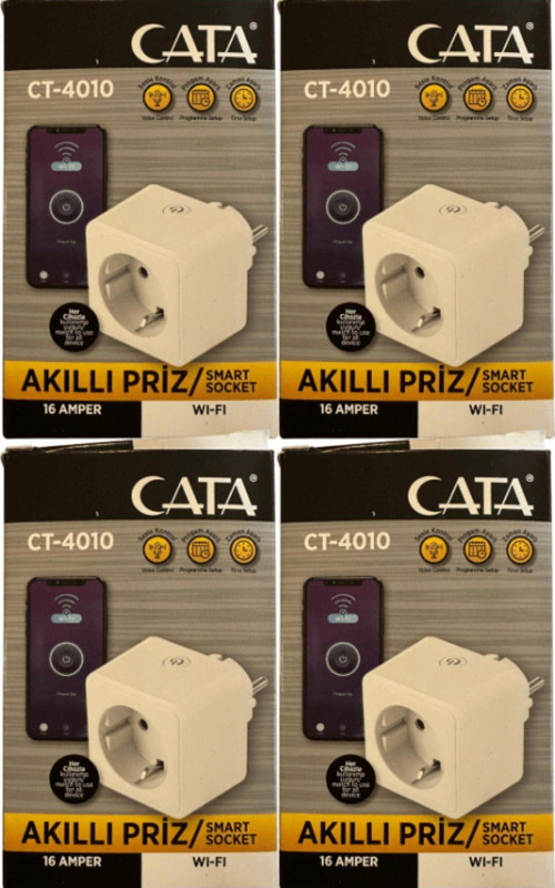 Ct-4010 Wifi Üzerinden Kontrol Edilebilen Akıllı Priz (4 Adet)