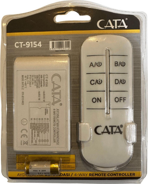 Ct-9154 Dörtlü Aydınlatma Kontrol Kumandası (4 Adet)