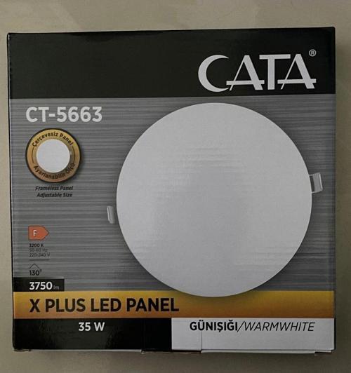 Ct-5663 35W/3200K X-Plus Slım Led Panel(Günışığı)