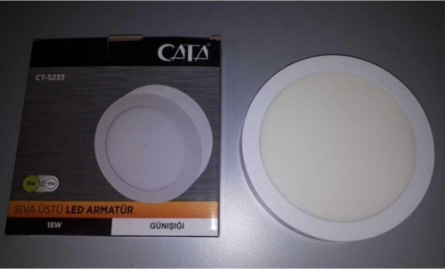 18W Sıva Üstü Led Armatür Beyaz