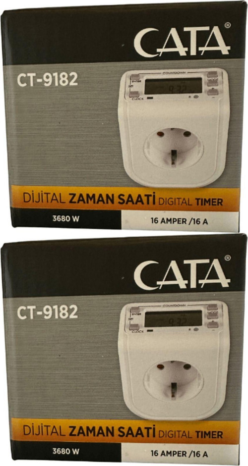 Ct-9182 3680W 16 Amper Dijital Zaman Saati (2 Adet)
