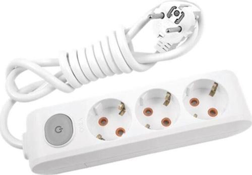 By Panasonıc Multi-Let Üçlü Priz Anahtarlı Topraklı Kablolu Çocuk Korumalı 3 M