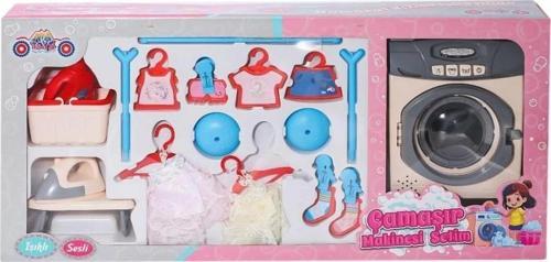 Çocuk 40258 Sesli ve Işıklı Çamaşır Makinesi Seti -Ayatoys