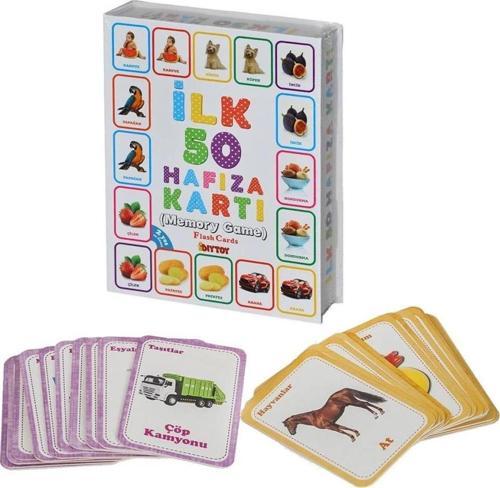 Çocuk 1475 İlk 50 Hafıza Kartları (Memory Game) -Dıytoy