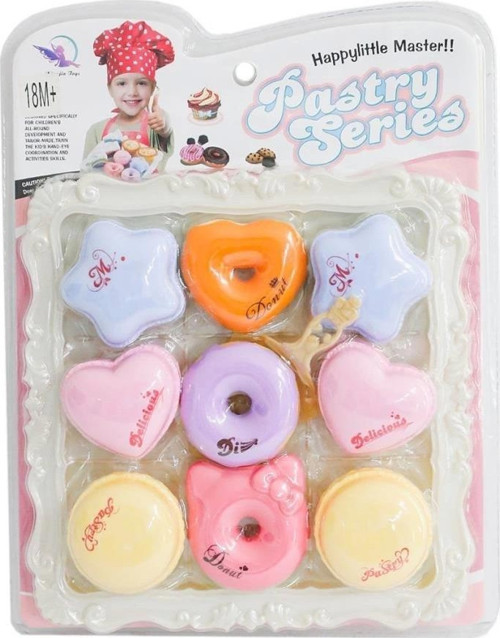 Çocuk B88-4 Kartela Tepsili Şirin Kurabiye Seti -Birliktoys