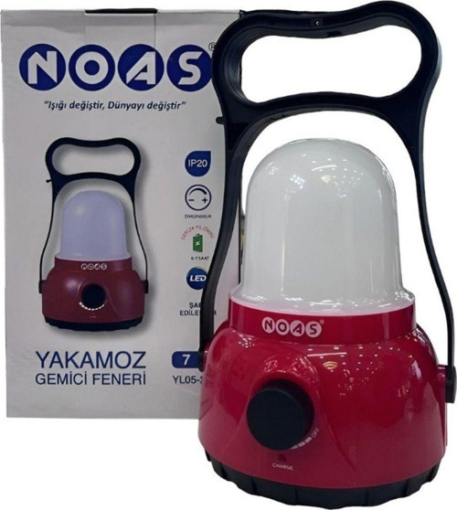 Yakamoz 7 Watt Şarjlı Ledli Gemici Dimlenebilir El Feneri 560 Lümen Yl05-2001