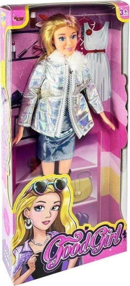 Çocuk WG-66770 Parlak Elbiseli Ceketli Bebek 29 cm -Vardem