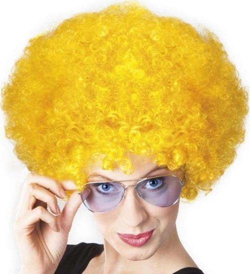 Çocuk Sarı Renk Kıvırcık Afro Bonus Peruk