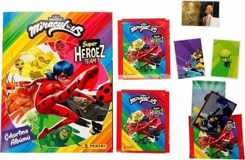 Lady Bug ve Super Cat Çıkartma Albümü Çocuklar İçin Eğlenceli Set