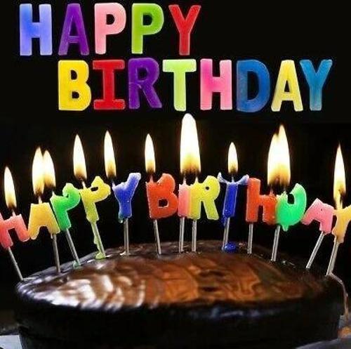 Çocuk Rengarenk Happy Birthday Yazılabilen Doğum Günü Mumu