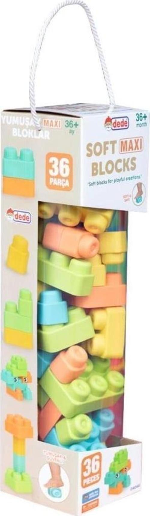 Soft Maxi Bloklar 36 Parça Renkli LEGO Uyumlu Set