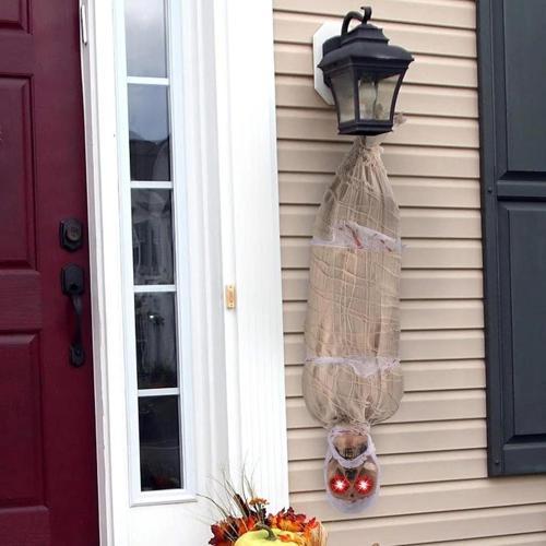 Çocuk Halloween Sensörlü Işıklı Hareketli Mumya 25x75 cm