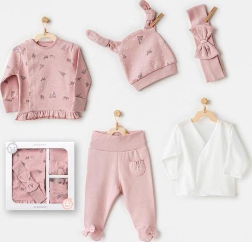 Andywawa AC25040 Puppy Gazelle 5'Li Hastane Çıkışı Pink