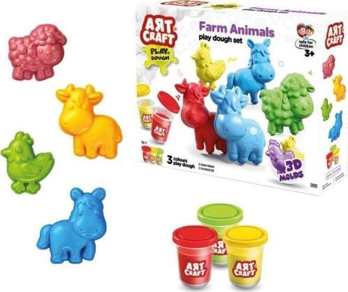 Çocuk 03993 Art Craft Çiftlik Hayvanları Hamur Set 168 Gr -Fentoys