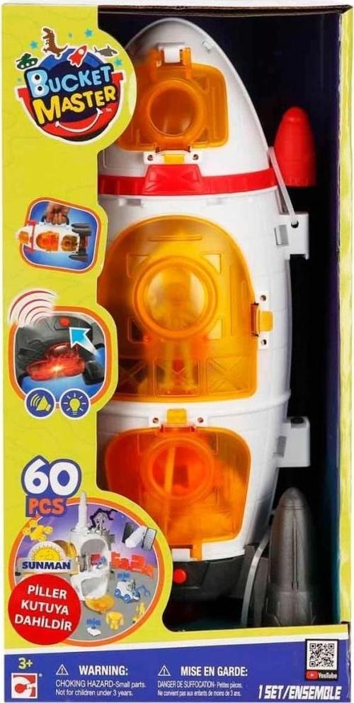 Çocuk Rocket Kovası 60 Parça