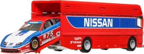 Çocuk Hot Wheels Premium Team Transport Euro Hauler & 94 Nissan 300 ZX GTS HRV44