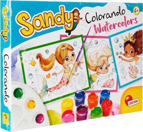 Eğitici Oyuncak Deniz Kızı Desenli Sulu Boya Seti Renkli Sanat Aktivitesi