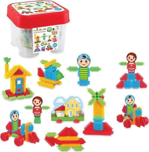 Çocuk 03316 Kaktüs Blokları 80 Parça -Dede