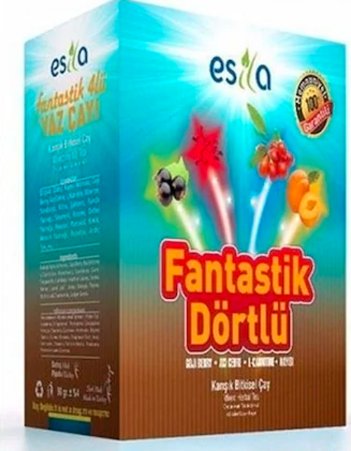 Fantastik Dörtlü Karışık Bitki Çay 45'li Süzen Poşet
