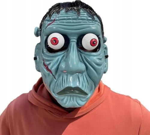 Frankenstein Temalı Sallanan Oynar Gözlü Maske Eğlenceli Korku Maskesi