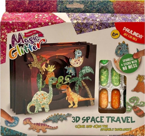 Çocuk Paulinda Magic Glitter Space Travel 3D Hobi Set S00095634