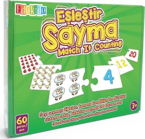 Eşleştir ve Sayma Oyunu Eğitici Ahşap Zeka Geliştirici Set