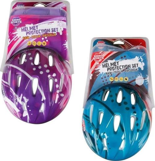 Kask Dizlik Dirseklik Koruyucu Set M - Çocuklar İçin Eğitici ve Güvenli Spor Koruma Seti