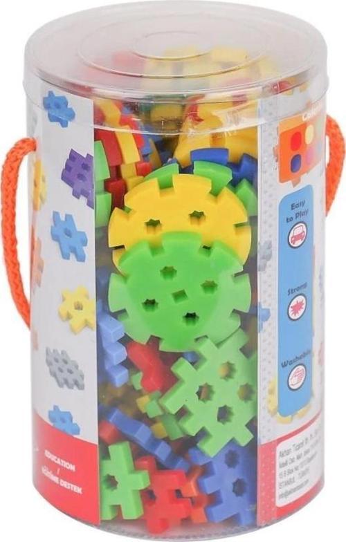 120 Parça Smart Bricks Waffle, Yaratıcı ve Eğitici İnşaat Oyunu, Çocuklar İçin Set